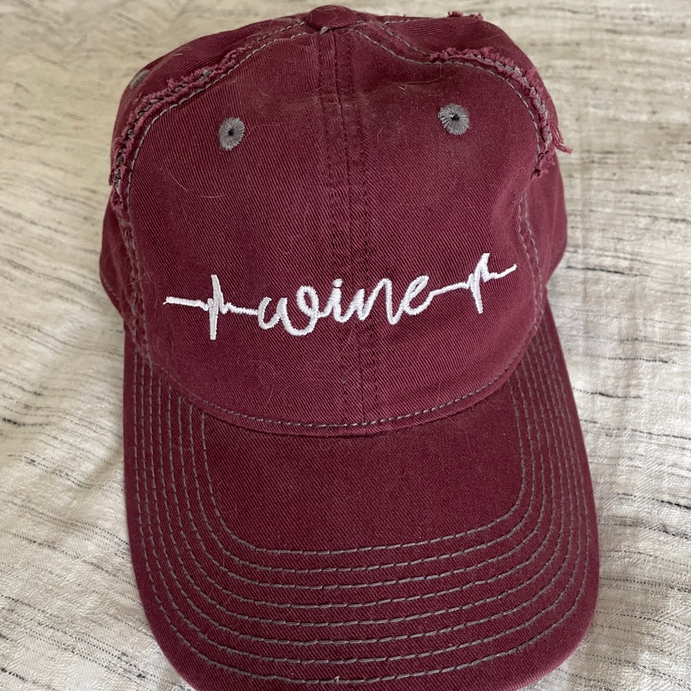 Wine baseball hat